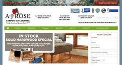 Desktop Screenshot of ajrosecarpets.com